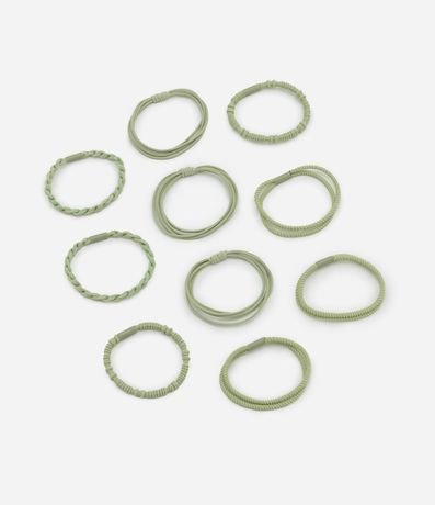 Kit 10 Elásticos para el Pelo con Diferentes Texturas y Formatos 2