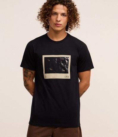 Remera Regular en Algodón Estampa Photoprint Mar