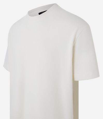 Remera en Algodón Texturizado en Cuello Redondo 5