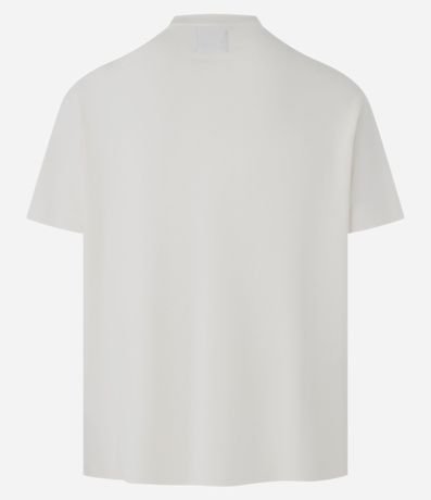 Remera en Algodón Texturizado en Cuello Redondo 6