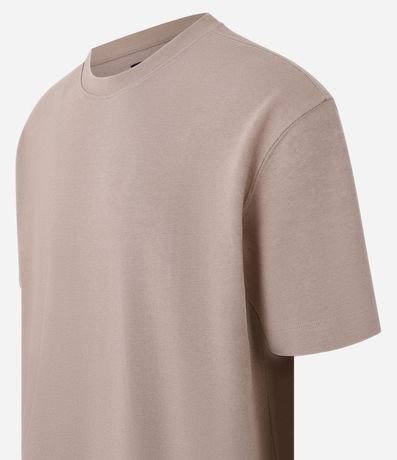 Remera en Algodón Texturizado en Cuello Redondo 6