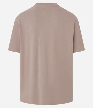 Remera en Algodón Texturizado en Cuello Redondo 7