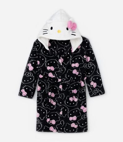 Bata de Baño Infantil Calentito Estampa Hello Kitty - Talle 3 a 16 años