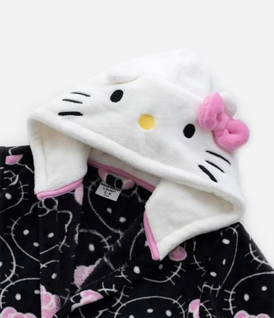 Bata de Baño Infantil Calentito Estampa Hello Kitty - Talle 3 a 16 años 4