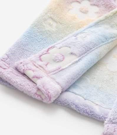 Bata de Baño Infantil con Estampa Flores Brilla en la Oscuridad - Talle 3 a 16 años 3