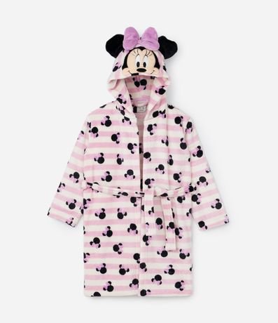Bata de Baño Infantil Calentito Estampa de Minnie - Talle 3 a 8 años