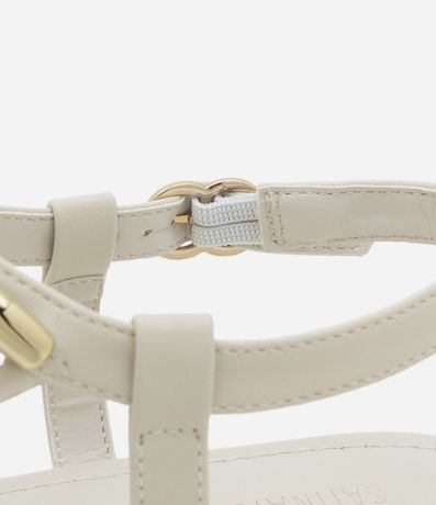 Sandalia Plana con Correas Finas y Detalle Metálico 3