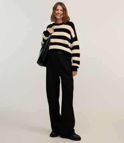 Buzo en Punto con Rayas y Pelito 2