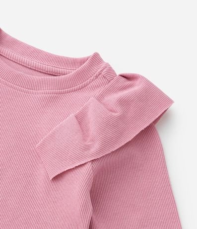 Blusa Infantil en Rib con Volados - Talle 1 a 5 años 4