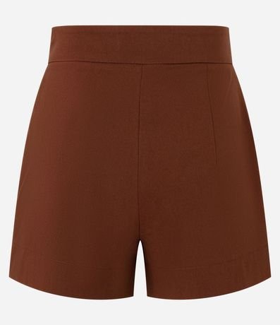 Short en Bengaline con Cremallera Tratorado en la Lateral 6