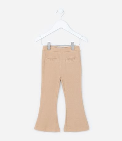 Pantalón Flare Infantil Acanalada - Talle 1 a 5 años