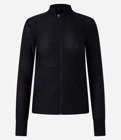 Campera Deportiva en Microfibra con Cuello Padre 7