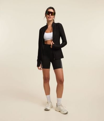 Campera Deportiva en Microfibra con Cuello Padre 1