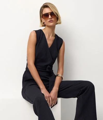 Mono en Ponto Roma Estampa Raya de Tiza 4