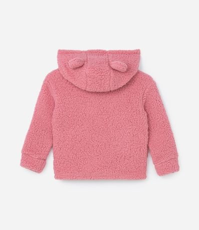 Saco Cerrado Infantil en Sherpa con Capucha de Orejitas - Talle 5 a 14 años 3