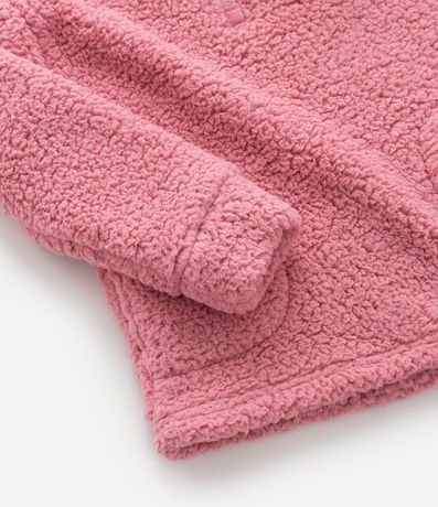 Saco Cerrado Infantil en Sherpa con Capucha de Orejitas - Talle 5 a 14 años 5