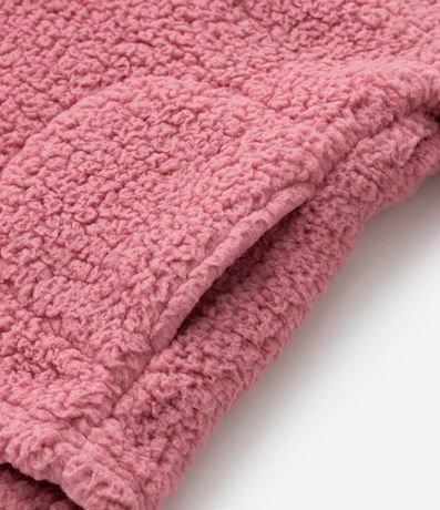 Saco Cerrado Infantil en Sherpa con Capucha de Orejitas - Talle 5 a 14 años 6