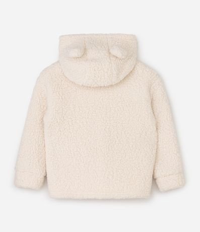 Saco Cerrado Infantil en Sherpa con Capucha de Orejitas - Talle 5 a 14 años 2