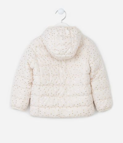 Campera Puffer Infantil con de Lunares Metalizado - Talle 1 a 5 años 2