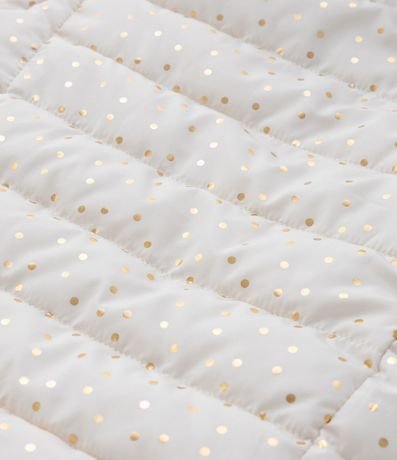 Campera Puffer Infantil con de Lunares Metalizado - Talle 1 a 5 años 3