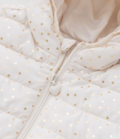 Campera Puffer Infantil con de Lunares Metalizado - Talle 1 a 5 años 6