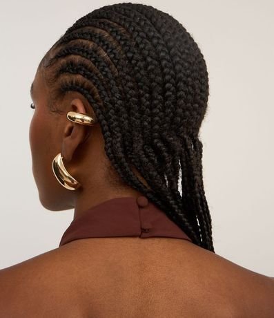 Blusa Cropped en Crepé con Escote Halter 6