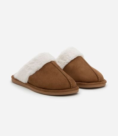 Pantufla Aberta con Detalles de Pelitos Suaves 2