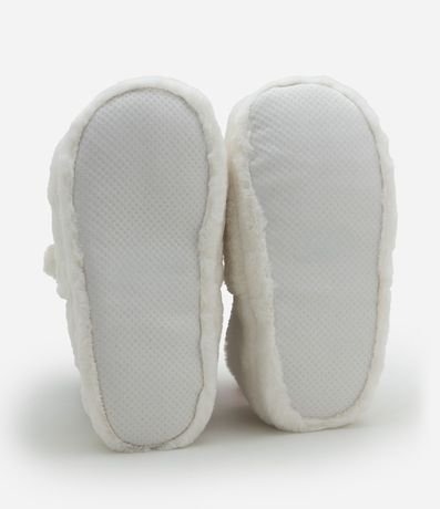 Pantufla Cerrada en Pelúcia con Bordado Hello Kitty y Orejitas 4