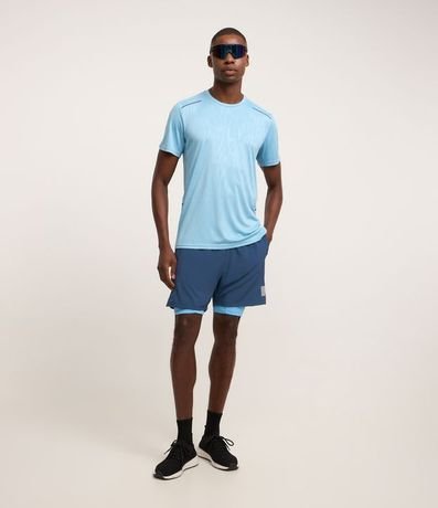 Bermuda Deportiva con Short de Compresión