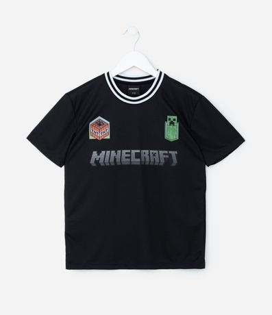 Remera Deportiva Infantil con Estampa Minecraft - Talle 5 a 14 años