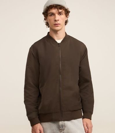 Campera Bomber Aberta con Cremallera 3