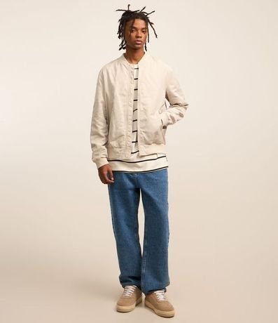 Campera Bomber Aberta con Cremallera 2