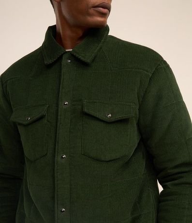 Campera de Terciopelo Cotele con dos Bolsillos de Solapa 7