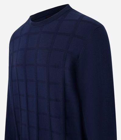 Suéter en Punto con Textura Cuadrilé 2