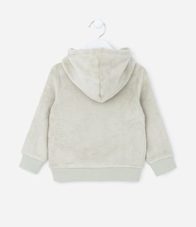 Saco Infantil en Fleece y Bordado Flor - Talle 1 a 5 años 2