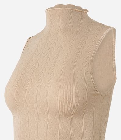 Blusa en Poliamida Seamless y Cuello Alto 5