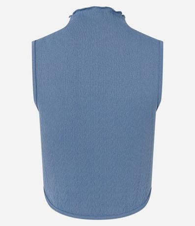 Blusa en Poliamida Seamless y Cuello Alto 6