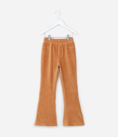 Pantalón Flare Infantil en Terciopelo Cotelê - Talle 1 a 5 años