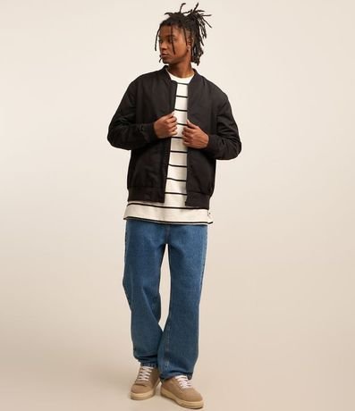 Campera Bomber Aberta con Cremallera 2