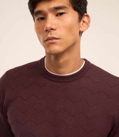 Suéter de Punto con Textura Zigzag 4