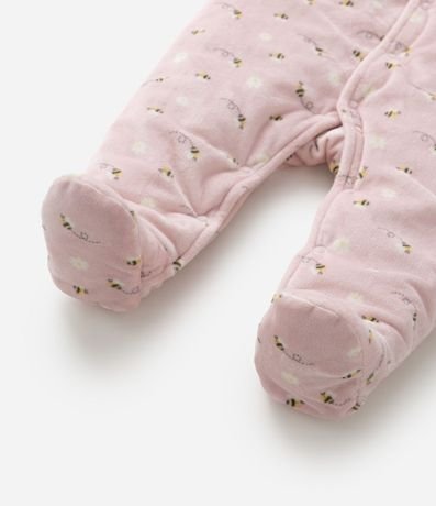 Mono Infantil en Plush con Estampa Abejas - Talle 0 a 18 meses. 5