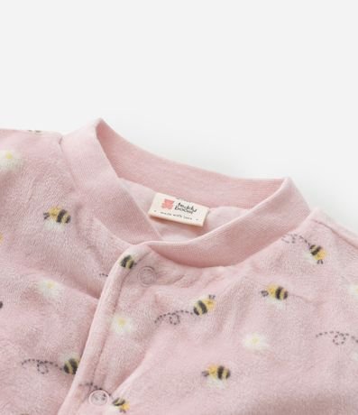 Mono Infantil en Plush con Estampa Abejas - Talle 0 a 18 meses. 6