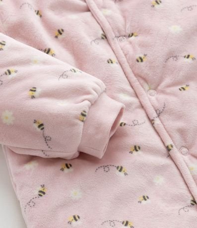 Mono Infantil en Plush con Estampa Abejas - Talle 0 a 18 meses. 7