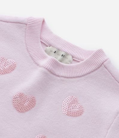 Suéter Infantil en Punto con Bordado en Lentejuelas - Talle 1 a 5 años 5