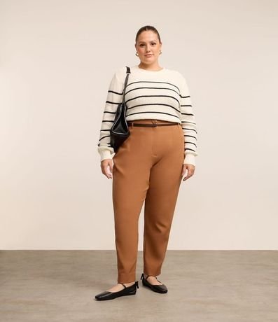 Suéter de Punto con Rayas Curve & Plus Size 3