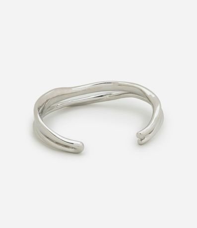 Pulsera Doble Metal con Ondas 2