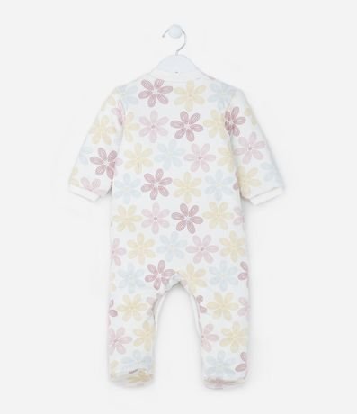 Mono Infantil en Plush con Estampa Floral - Talle 0 a 18 meses 2