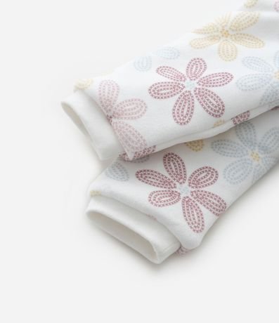 Mono Infantil en Plush con Estampa Floral - Talle 0 a 18 meses 6