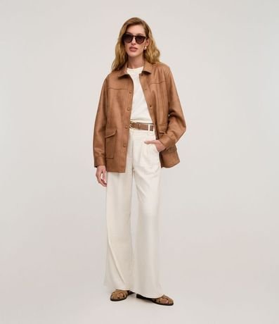 Campera con Bolsillos Delanteros y Elástico en la Espalda 2