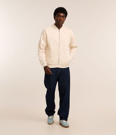 Campera Bomber en Algodón con Cremallera 2